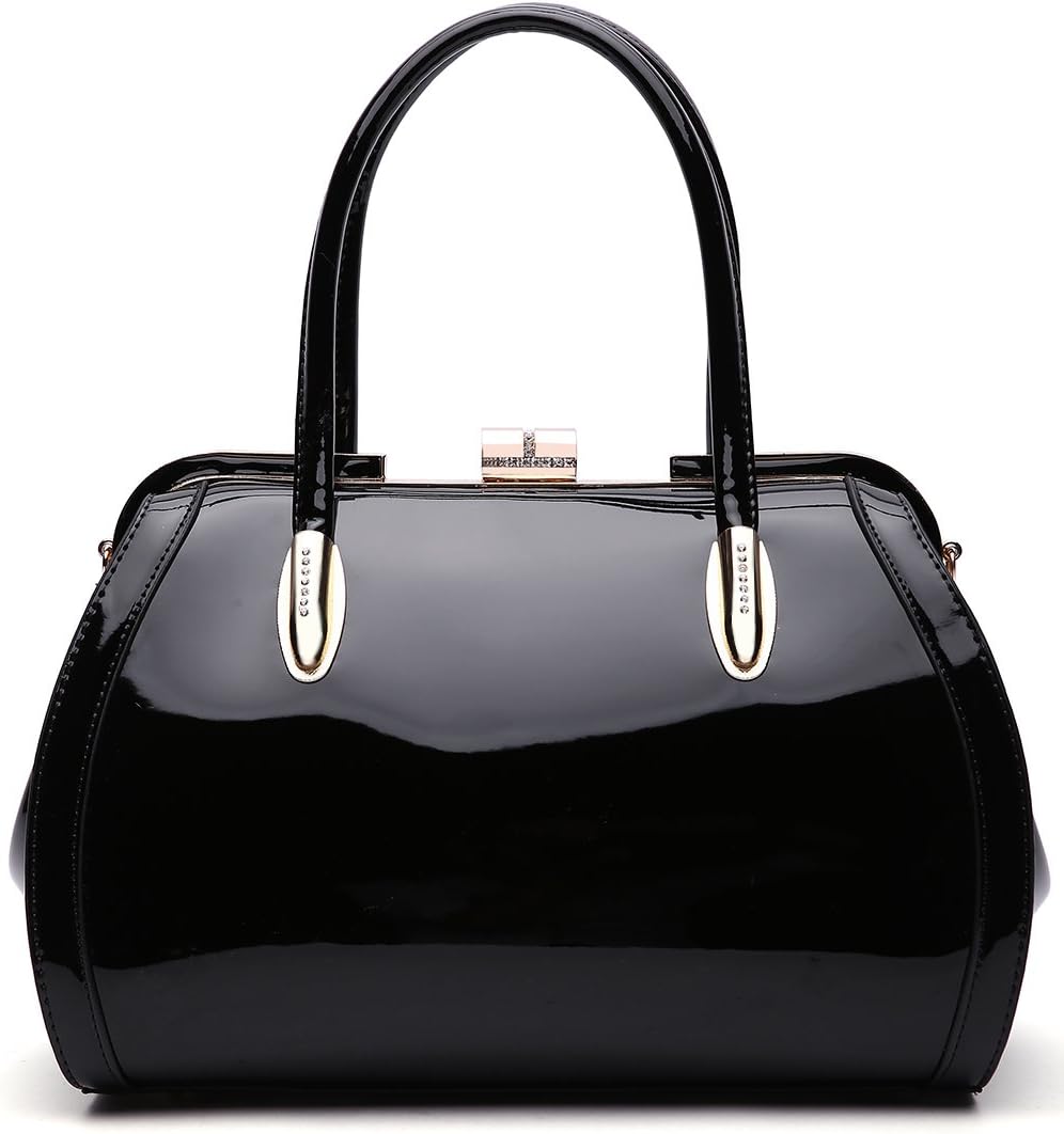 MKF CollectionMKF Crossbody Satchel Shoulder Bags for Women - Patent PU Leather Handbag Purse - Marlene Lady Fashion Pocketbook