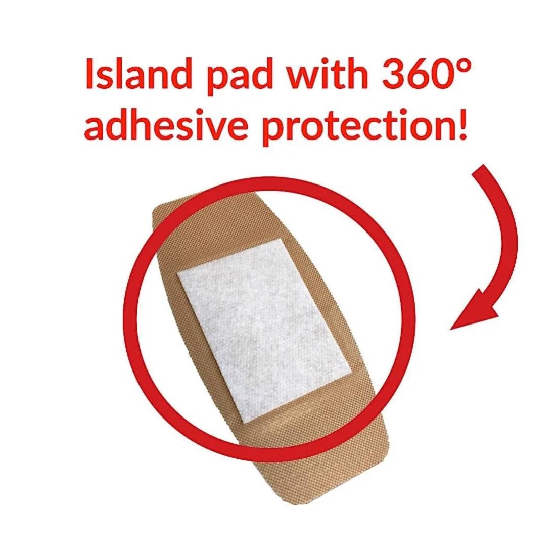 School Health - Adhesive Bandages, Comfortable Form-Fitting Protection & Wound Care for Minor Cuts and Scrapes, Premium Adhesive Stays Secure with Movement or Perspiration, Plastic 3/4