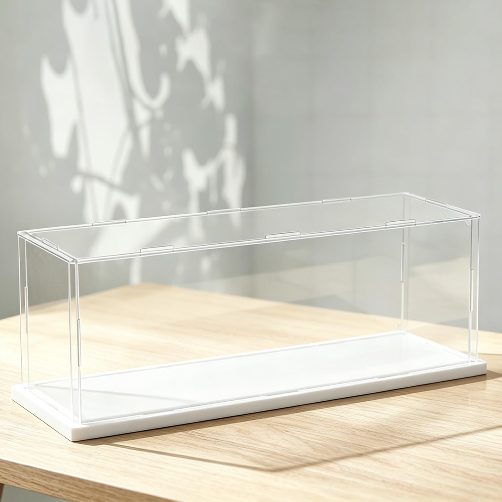 Vitrina Metacrilato Vitrina de Acrílico Extra Alta (80 70 60 cm) para Figuras, Caja Expositora de Acrílico Transparente, Vitrina de Almacenamiento de Plástico(10x10x30cm/4x4x12in