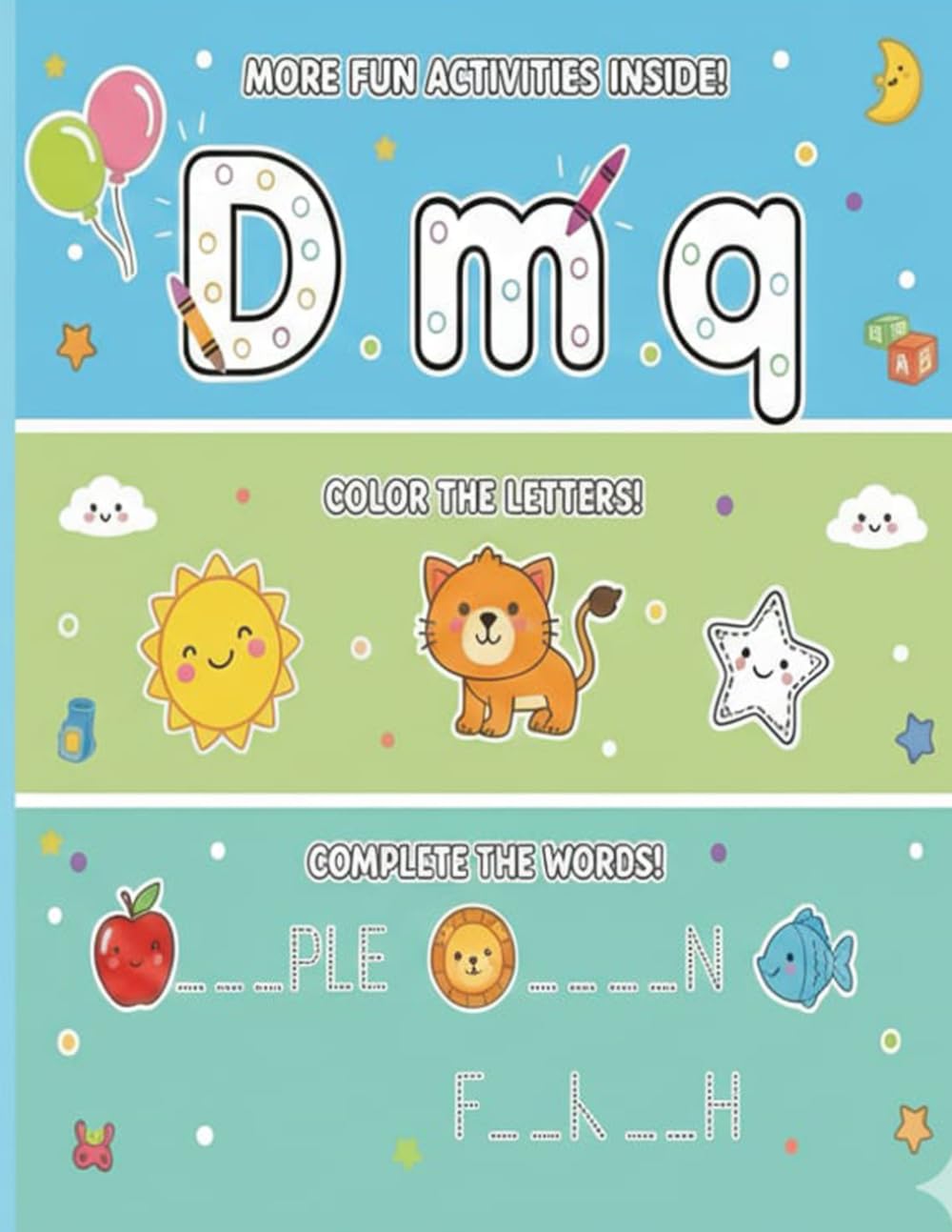 Alphabet Coloring Book for Kids: Fun Letter Coloring, Word Completion & Early Learning Activities: Fun Letter Coloring, Word Completion & Early Learning Activities