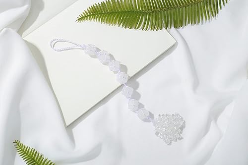 Miniatura 2 de DUQGUHO Cristales de cuarzo rosa cristales curativos piedras preciosas pulidas adornos colgantes de bruja espiritual hippie bohemio decoración de