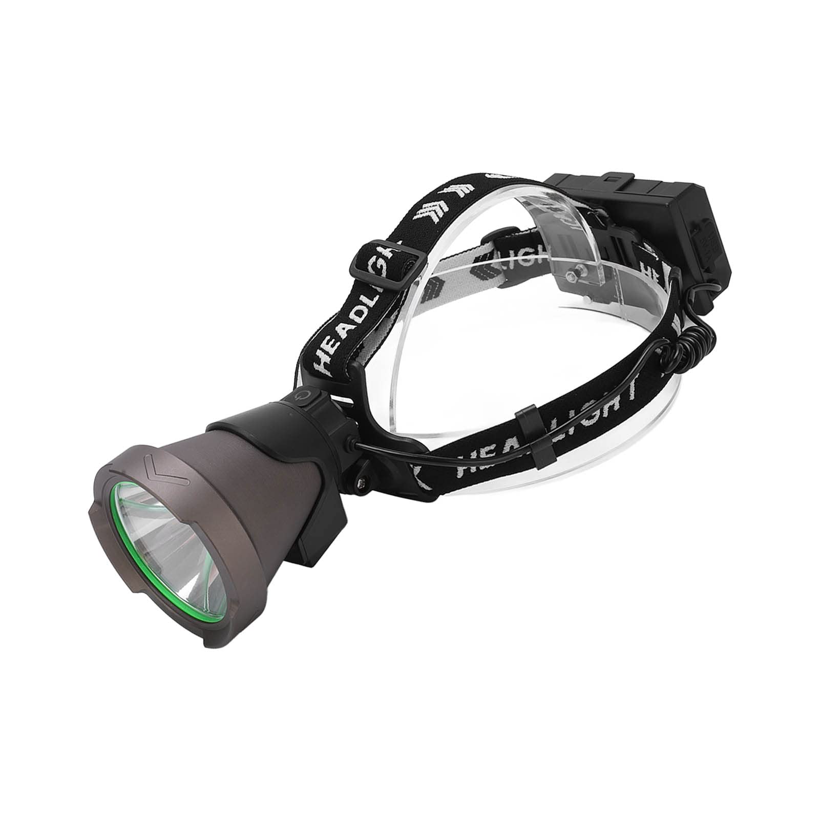 Linterna Frontal LED Recargable de Alto Brillo, Linterna USB para Acampar, Senderismo, Pesca, Banda Ajustable ABS Duradera