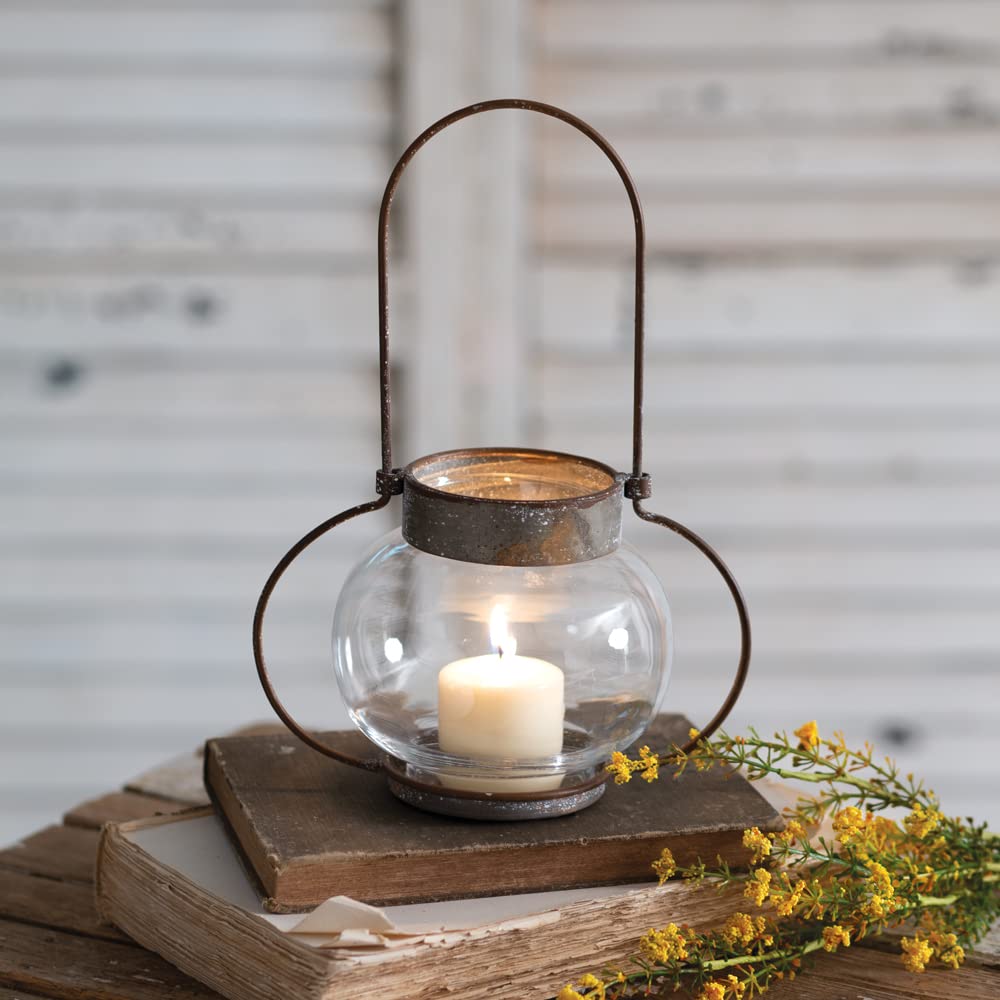 CTW Home Collection Lanterna decorativa de vela Portsmouth, metal