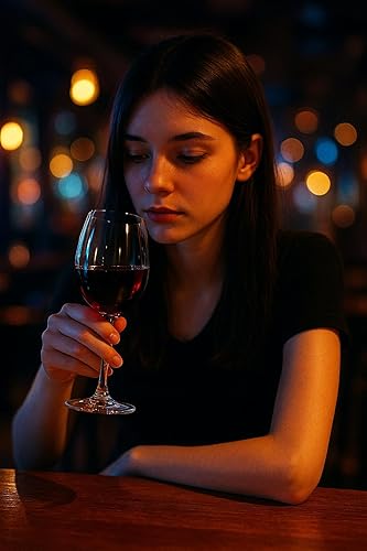 Miniatura 9 de KX-WARE Copas de vino clásicas de acrílico multiusos, copas de vino de plástico de 19 onzas, juego de 6 unidades, color turquesa