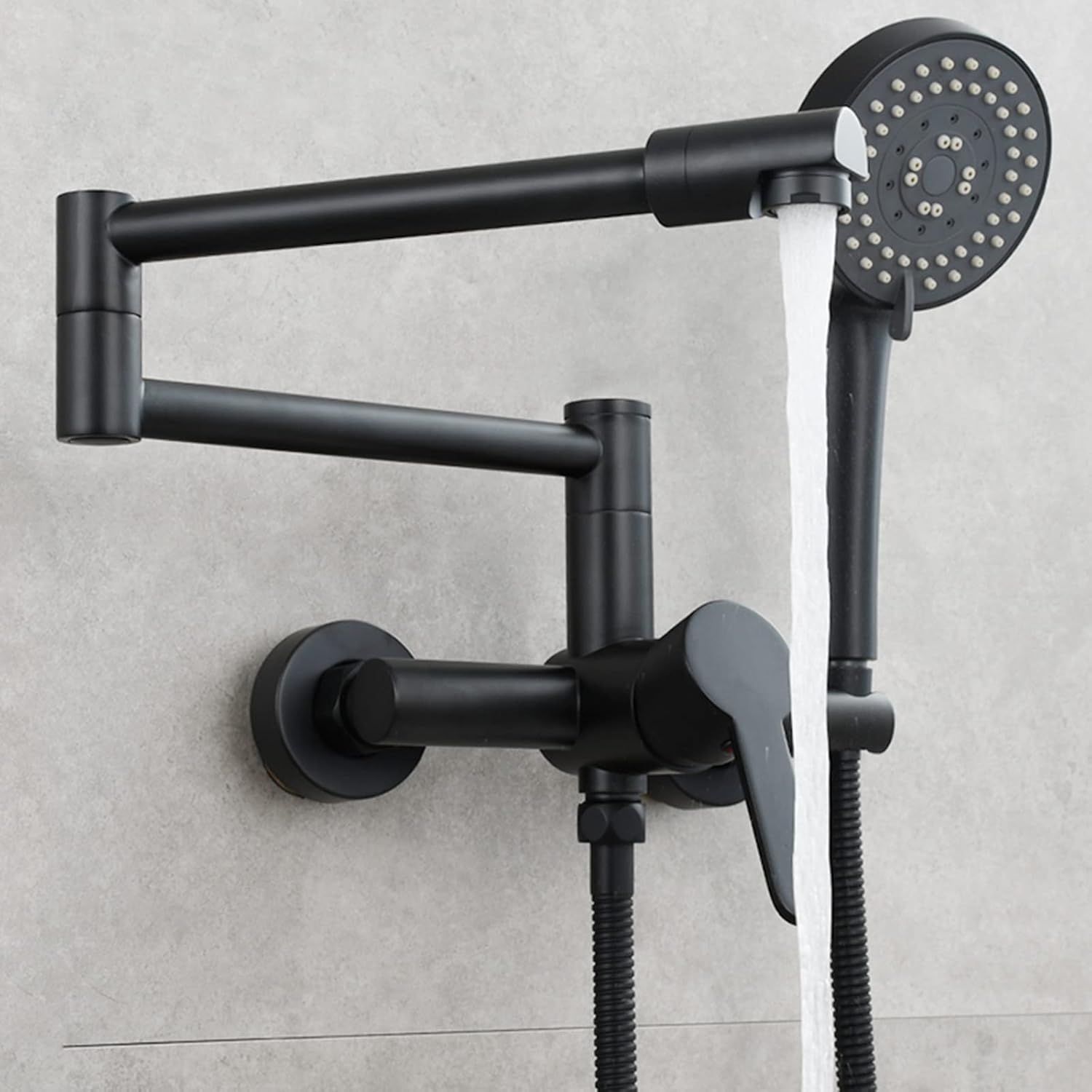 Bath Taps with Shower Brass Folding Cold and Hot Water Multifunction