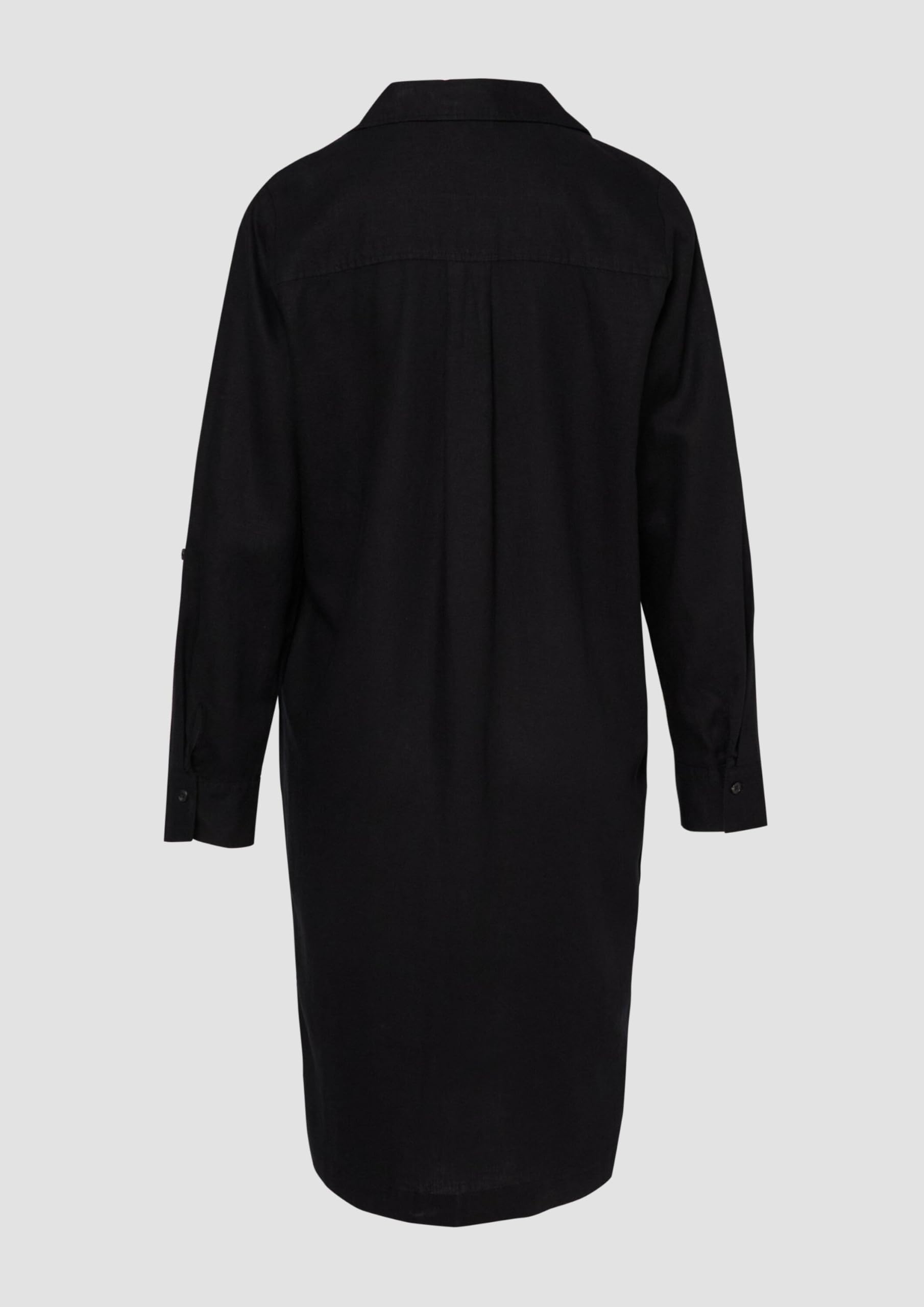 s.Oliver Leinenmix-Kleid mit Turn-up