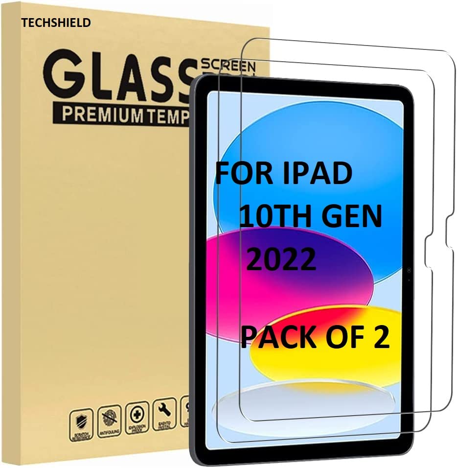 TECHSHIELD® Pack of 2 Screen Protector for New iPad 10th Generation 10.9 Inch, iPad 10 (2022 Released) Apple Pencil Compatible (B0BM6DTPNH) Amazon Price History, Amazon Price Tracker
