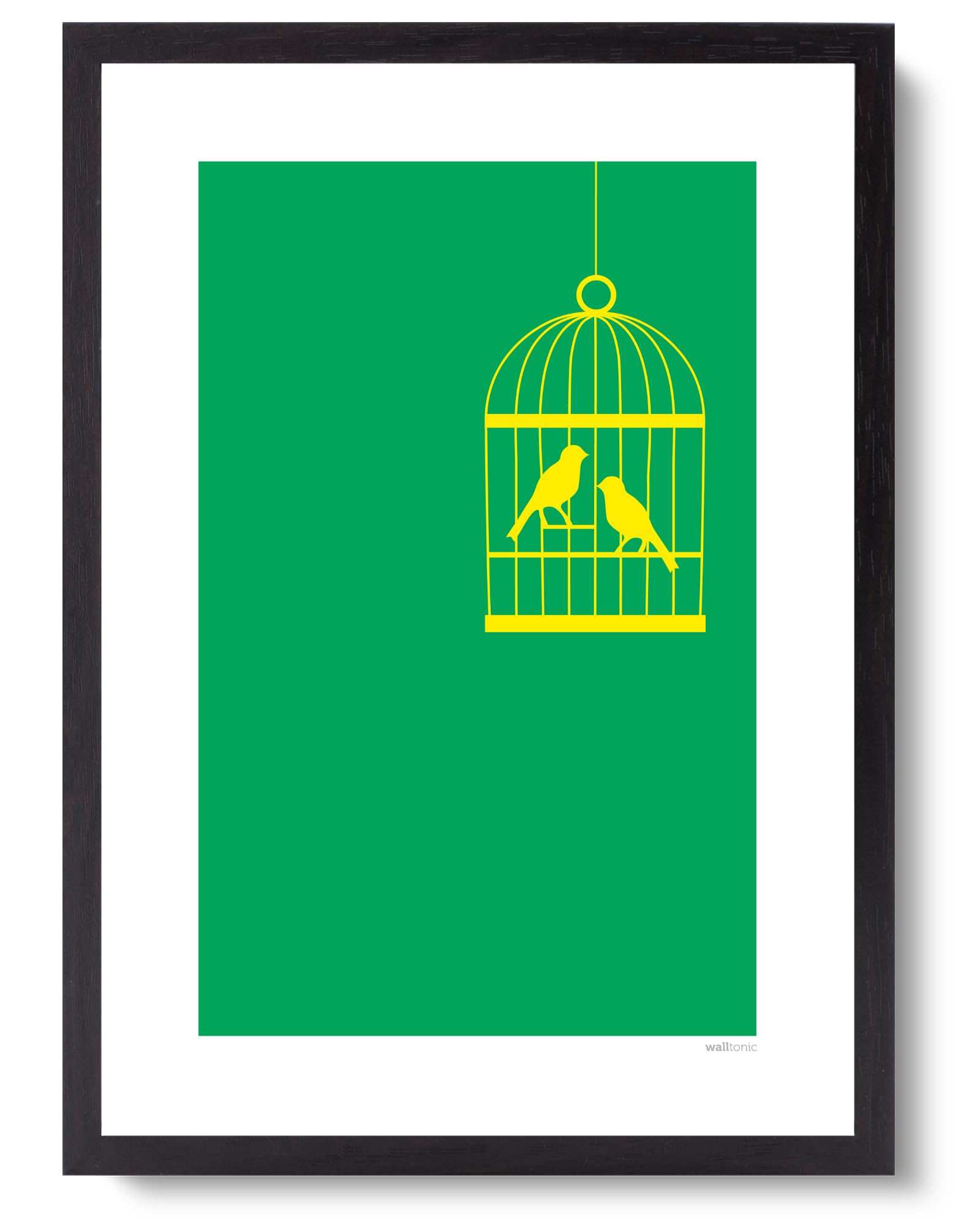 walltonic - Norwich City FC Football Club 'Canaries' Minimalist Wall Art Print Poster Gift - Unframed - Size A3
