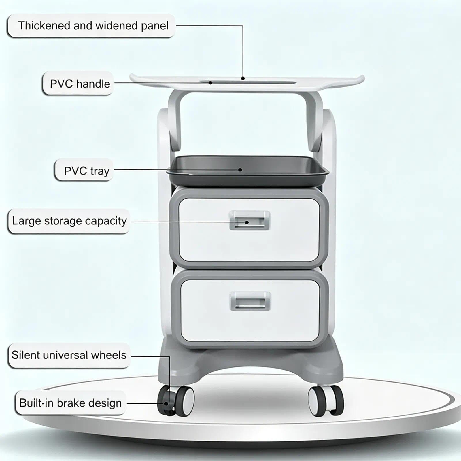 Professioneller Mobiler Medizinischer Trolleywagen Für Zahnklinik(1 drawer)