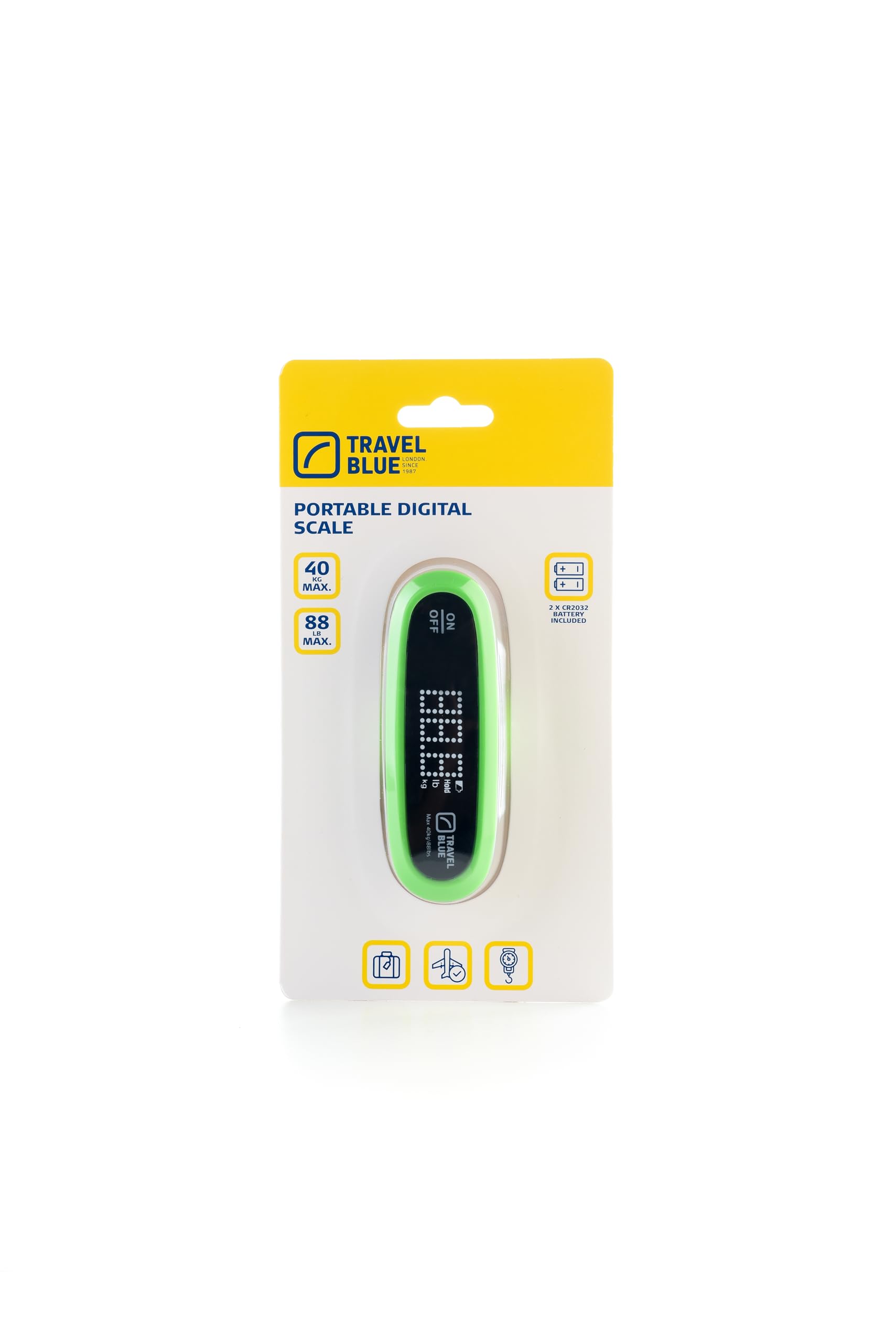 Travel Blue Portable Digital Scale for luggage weighing scale, luggage weighing scale capable capacity of up to 40 Kg, weighing machine for luggage -Green-image-32