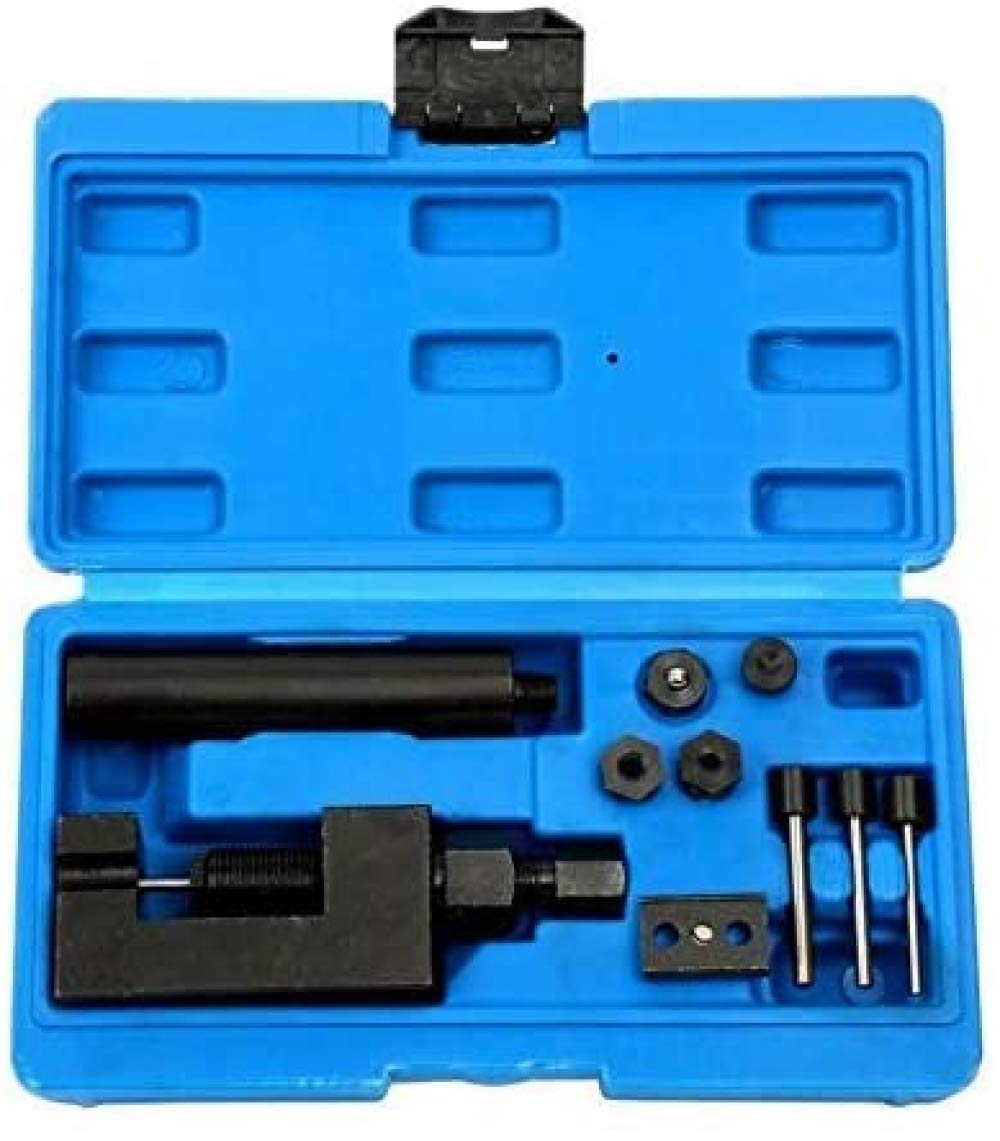 CLQ Kit rompicatena per camma per Motocicletta Attrezzo per Rivetto per taglierina 520/525/530/630 Passo Smontaggio Catena di distribuzione per Moto e Biciclette