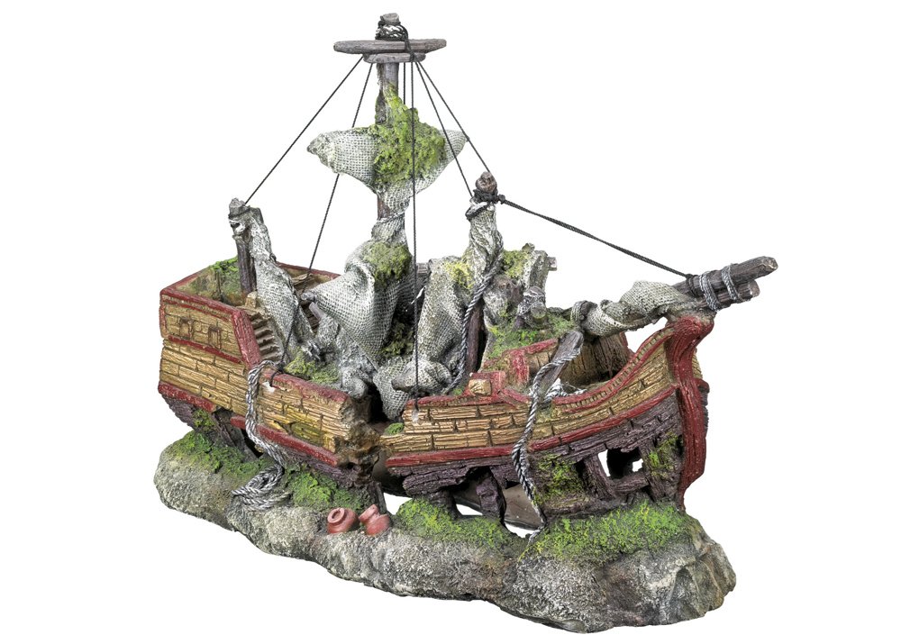 Nobby Aqua Ornaments wreck Galleone 42.0 x 16.5 x 27.5 cm