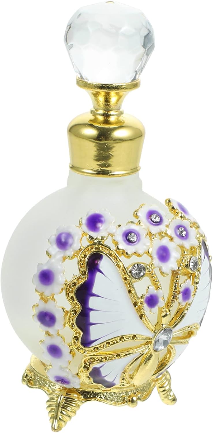 Glass Perfume Bottle Portable 25ml Refillable Decorative Xmas Gift
