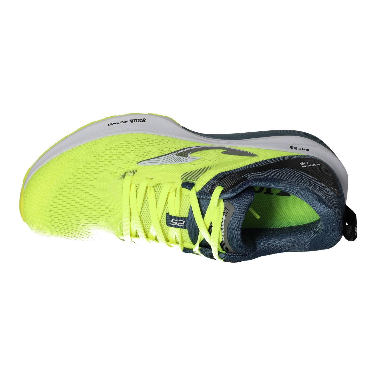 Joma RHISPW2609 Calzado Running Amarillo flúor con Mesh Transpirable, Cordones, Drop 10 mm y Suela Resistente Hombre Deportivos Amarillo Fluor 45