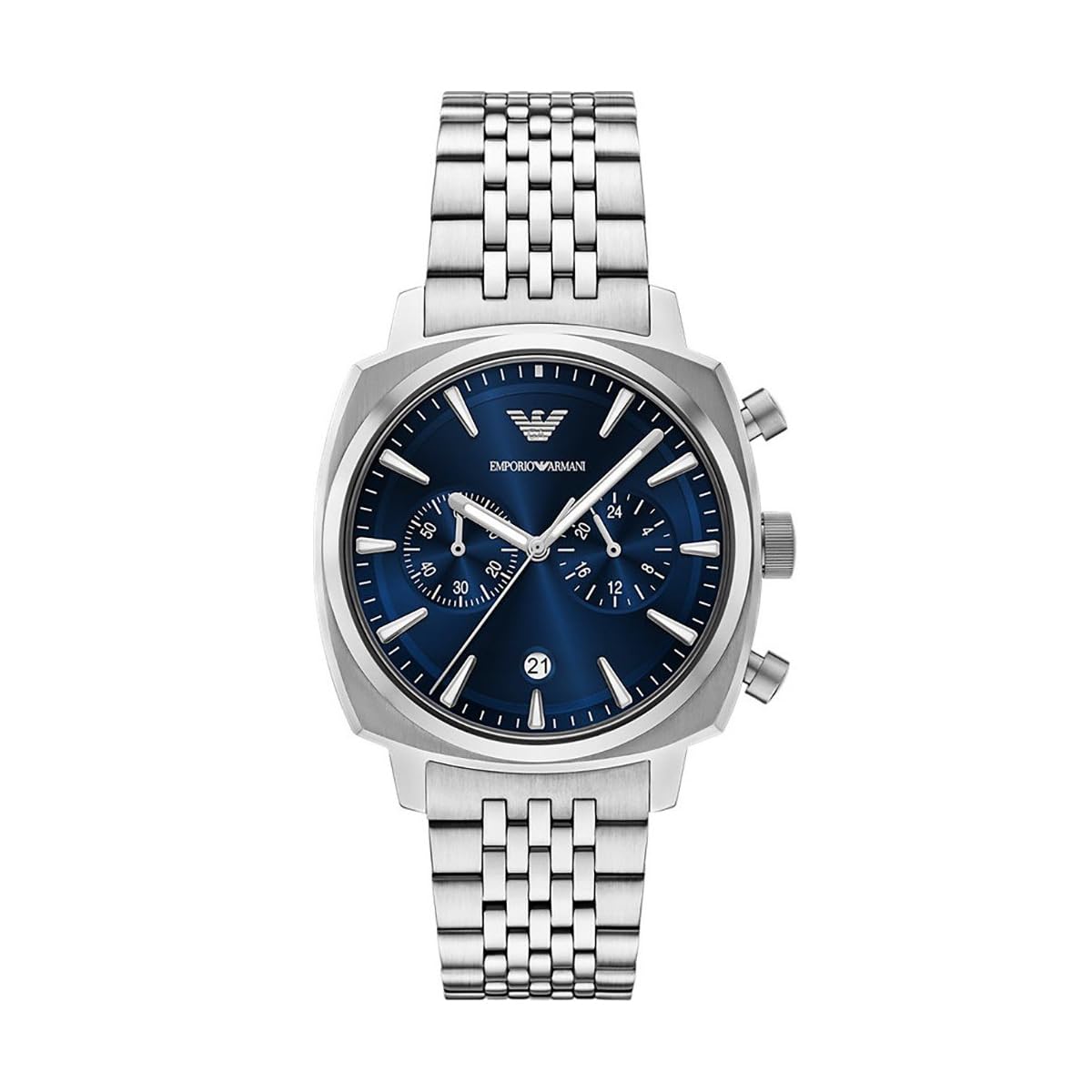 Emporio Armani Multicolored Chronograph Stainless Steel Watch