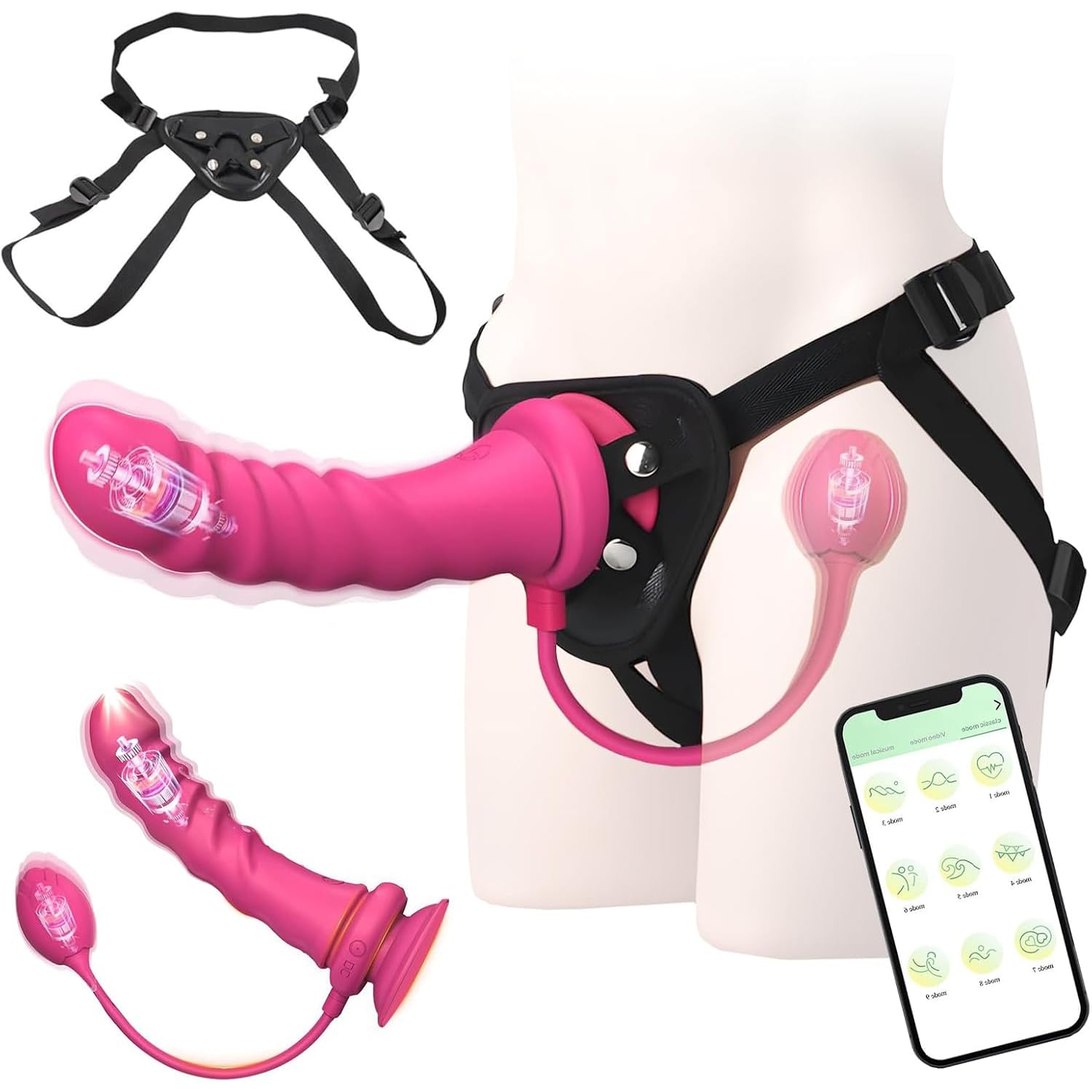 Vibratoreper Donna Professionale Clotoride con App 9 Modalità Vibratore Telecomando Wireless Sexytoysys Donna Coppia Sex Toys Stimolatore per Clitoride Punto G Squirting Vibratoriper Donne