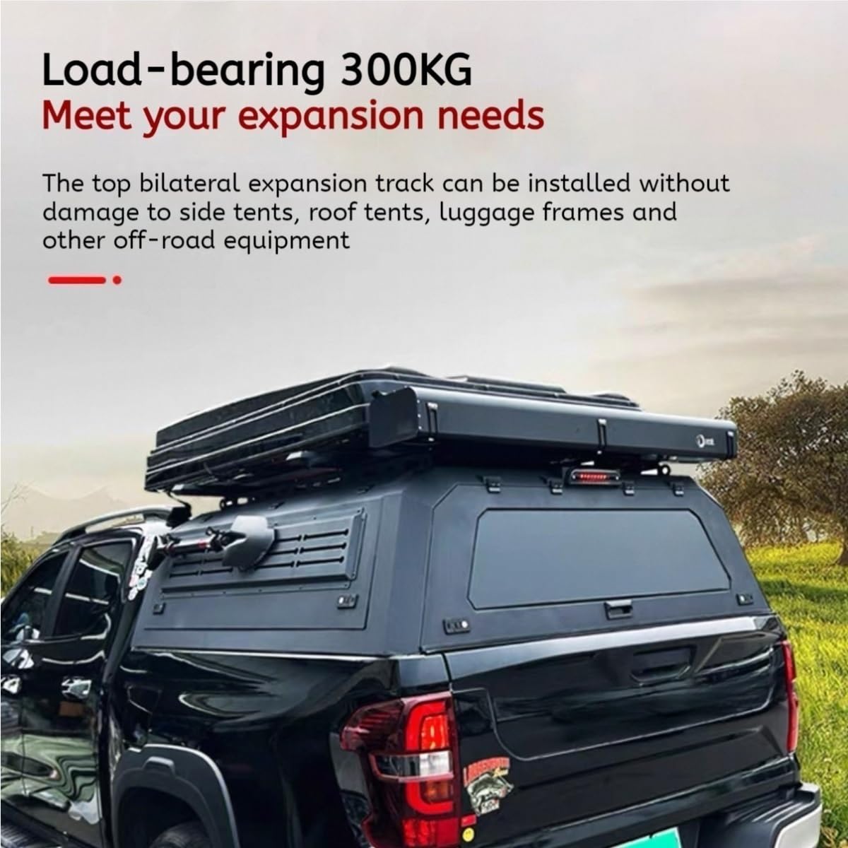 Tonneau-Abdeckung, Pickup-Überdachung, Camper-Hardtop, Truck-Topper, Bettkappe, Aluminium-Überdachung, kompatibel mit RAM 1500 REV PHEV RHO 2025, 5,7', Zubehörabdeckungen for LKW-Betten(RHO