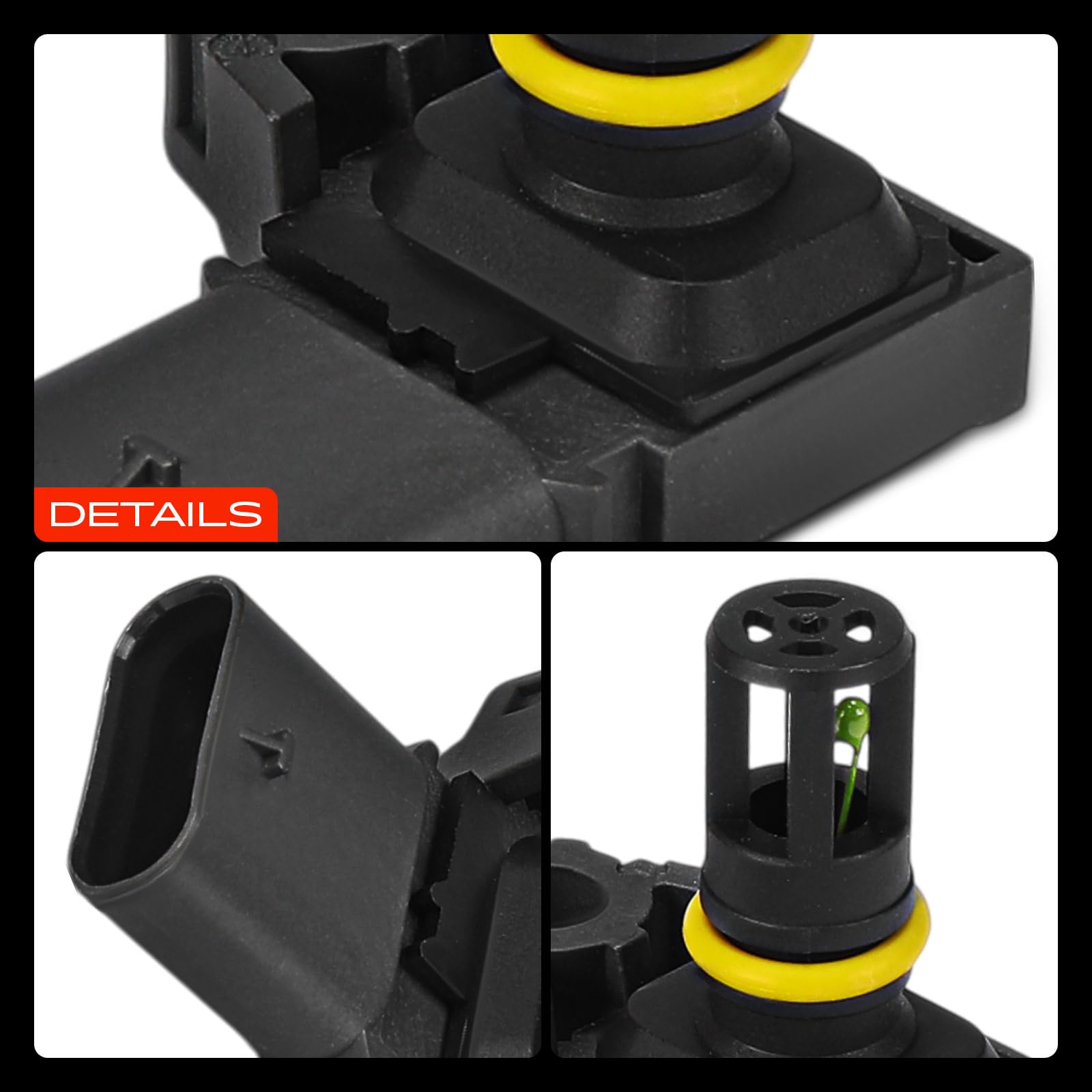 Frankberg Capteur de pression différentielle d'échappement, 4 broches | A2C39988100; Compatible avec: 500 x 334