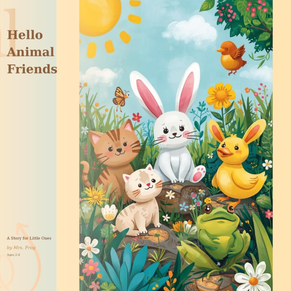 Hello Animal Friends: A Sweet Bedtime Animal Adventure to Spark Curiosity, Learning & Joy