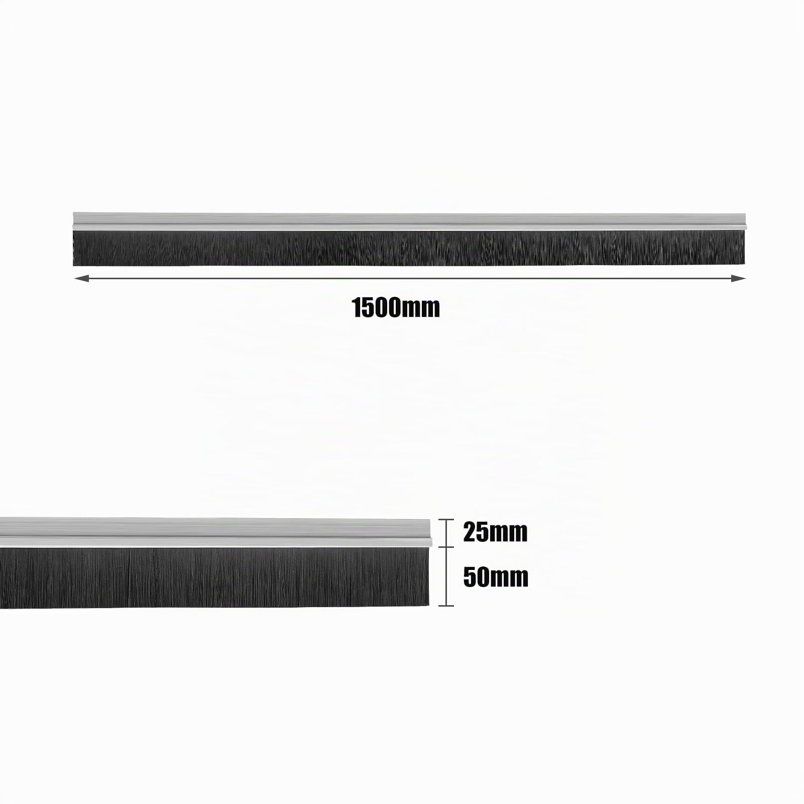 AllRight 3x Bürstendichtung Streifenbürste Türbürste 50 x 1500mm