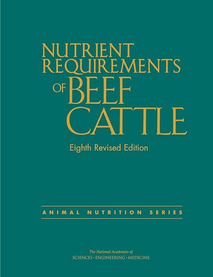 Nutrient Requirements Of Beef Cattle
