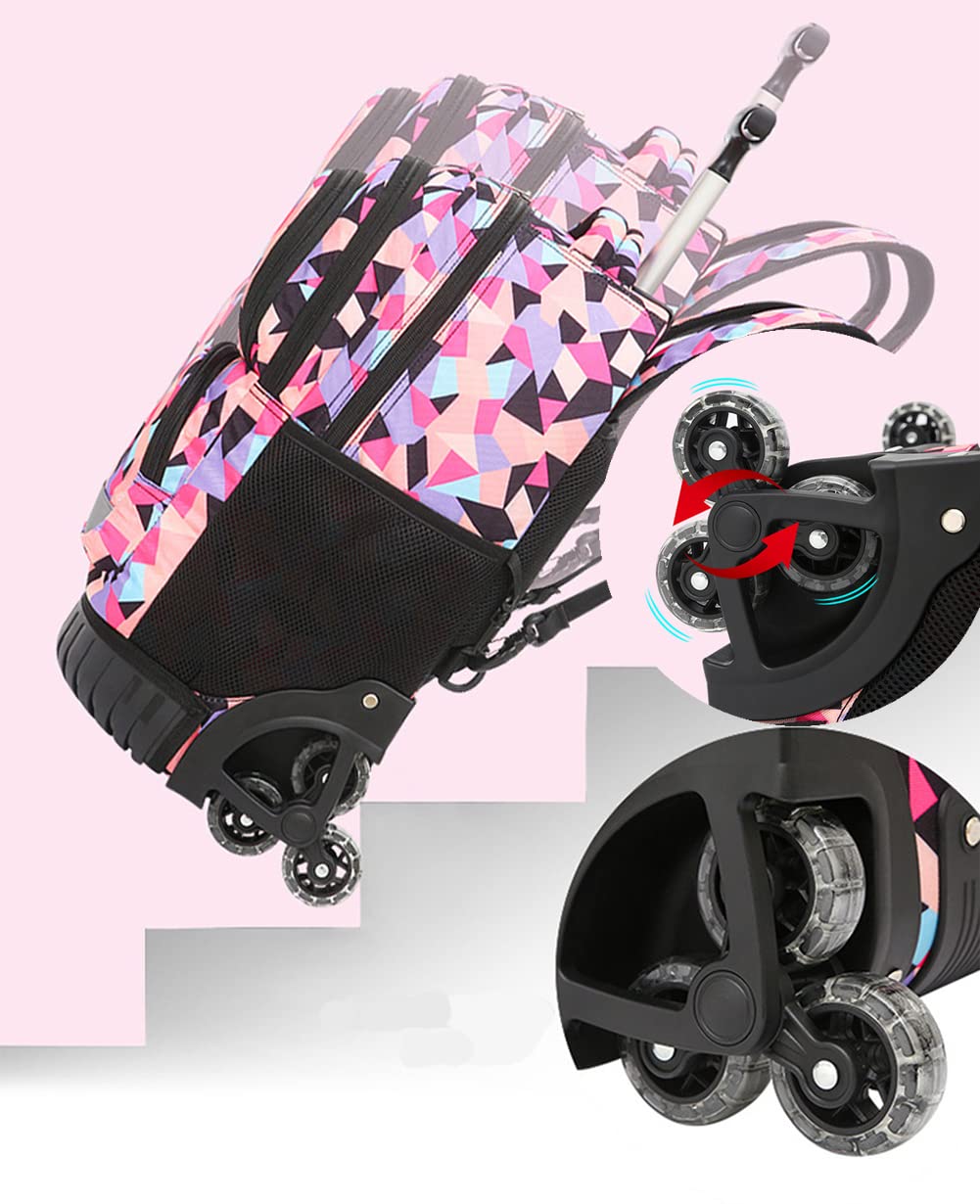 Zainetti per Studenti Cartelle Zaino Trolley Scuola Media Scuola Zaini Trolley Ruote Ragazzi Ragazze Borsa Portatile Viaggio Business