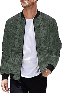 Chaqueta bomber ligera para hombre, chaqueta de punto, chaqueta de primavera, cuello alto, chaqueta de ocio, con bolsillo, chaqueta deportiva, chaqueta de punto, chaqueta deportiva