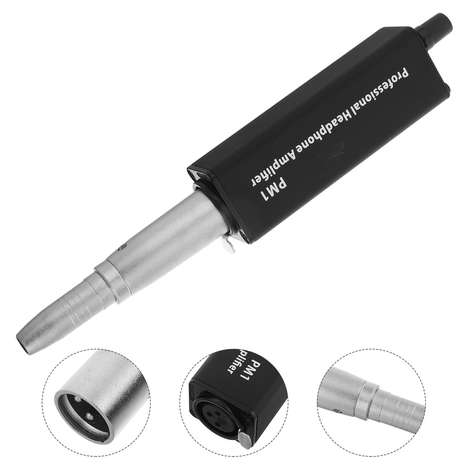 Amplificatore per Cuffie Portatile Convertitore per Cuffie a Canale Singolo Pm1 in Plastica e Metallo per Live Performance e Ascolto Musicale Professionisti e Uso Casuale