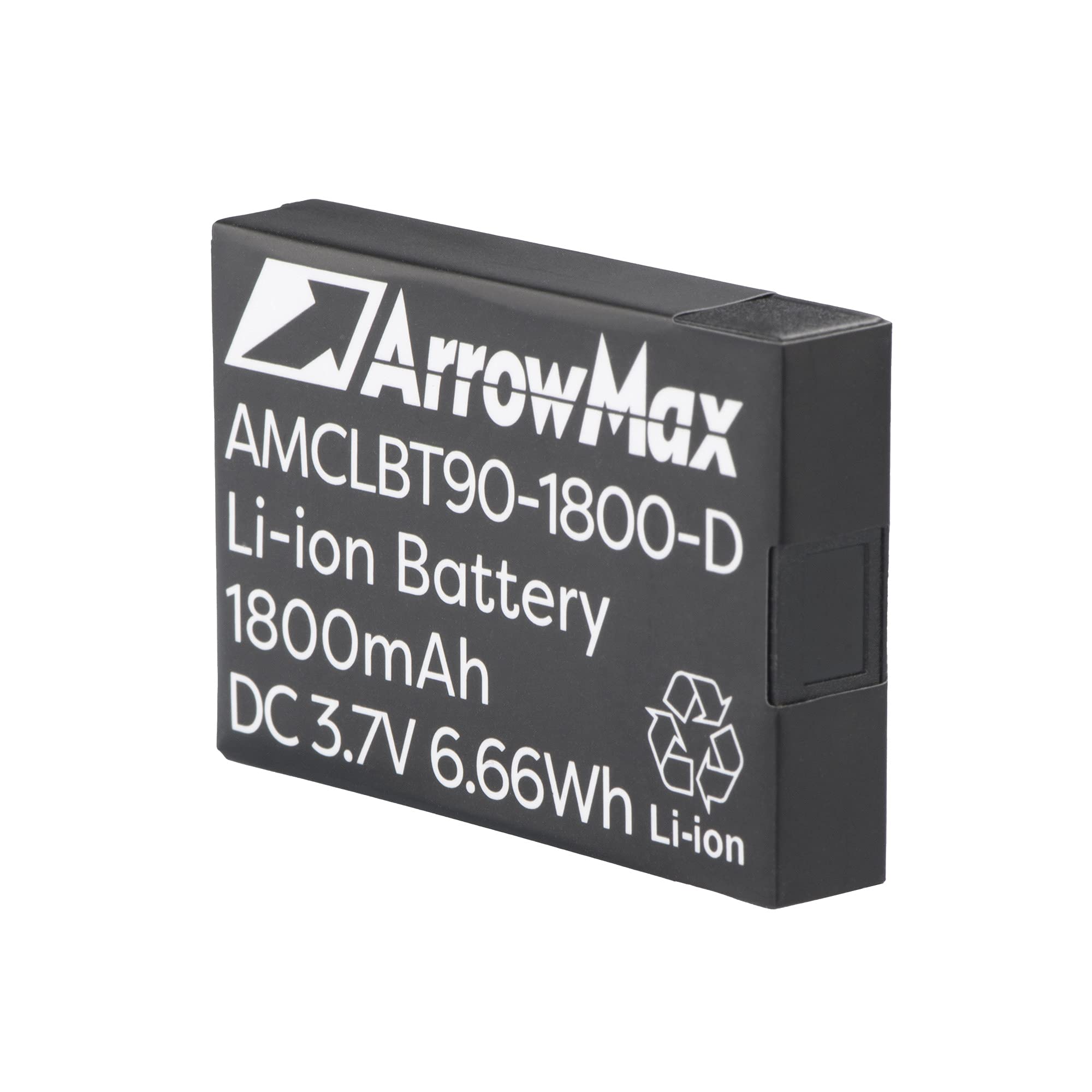 Arrowmax 3.7V 1800mAh Li-ion Replacement Battery for Motorola BT90 HKNN4013A DLR1020 DLR1060 CLP1080 (AMCLBT90-1800-D)