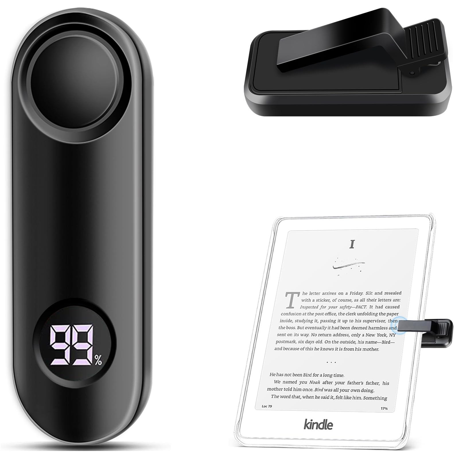 2 Clips Retourneur De Page Sans Fil Pour Kindle Paperwhite Et Tablettes