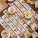 Produktbild 3 Rollen Vintage Aufkleber Stempel Scrapbooking Aufkleber für Scrapbook Kalender Notizbuch Tagebuch Fotoalbum DIY Dekoration, 2.5cm x 5m, Pflanzen Sie Blumen und Vögel