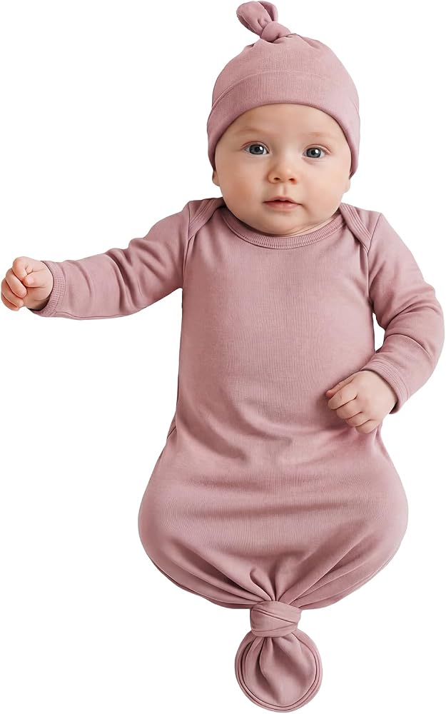 Newborn Girl Tie Gown