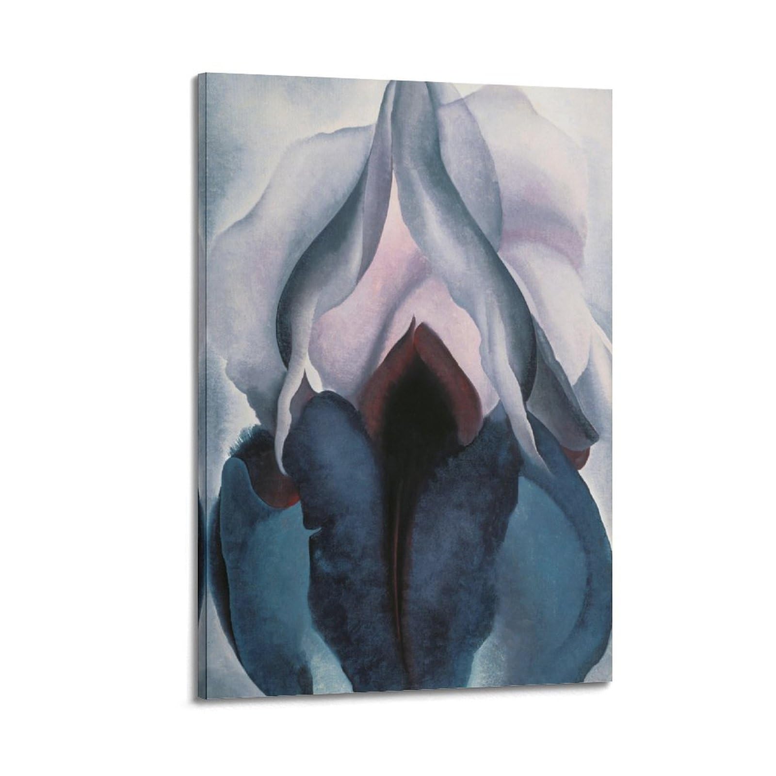 YMXSDIMDS Black Iris by Georgia O'Keeffe Painting Poster Canvas Wall Art Picture Prints Hanging Photo Idea Decor 12x18inch(30x45cm)