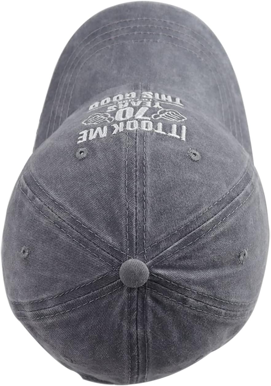It Took Me 70 Years to Look This Good Hat for Women Men, Funny Adjustable Embroidery 70th Birthday Baseball Cap - Image 6