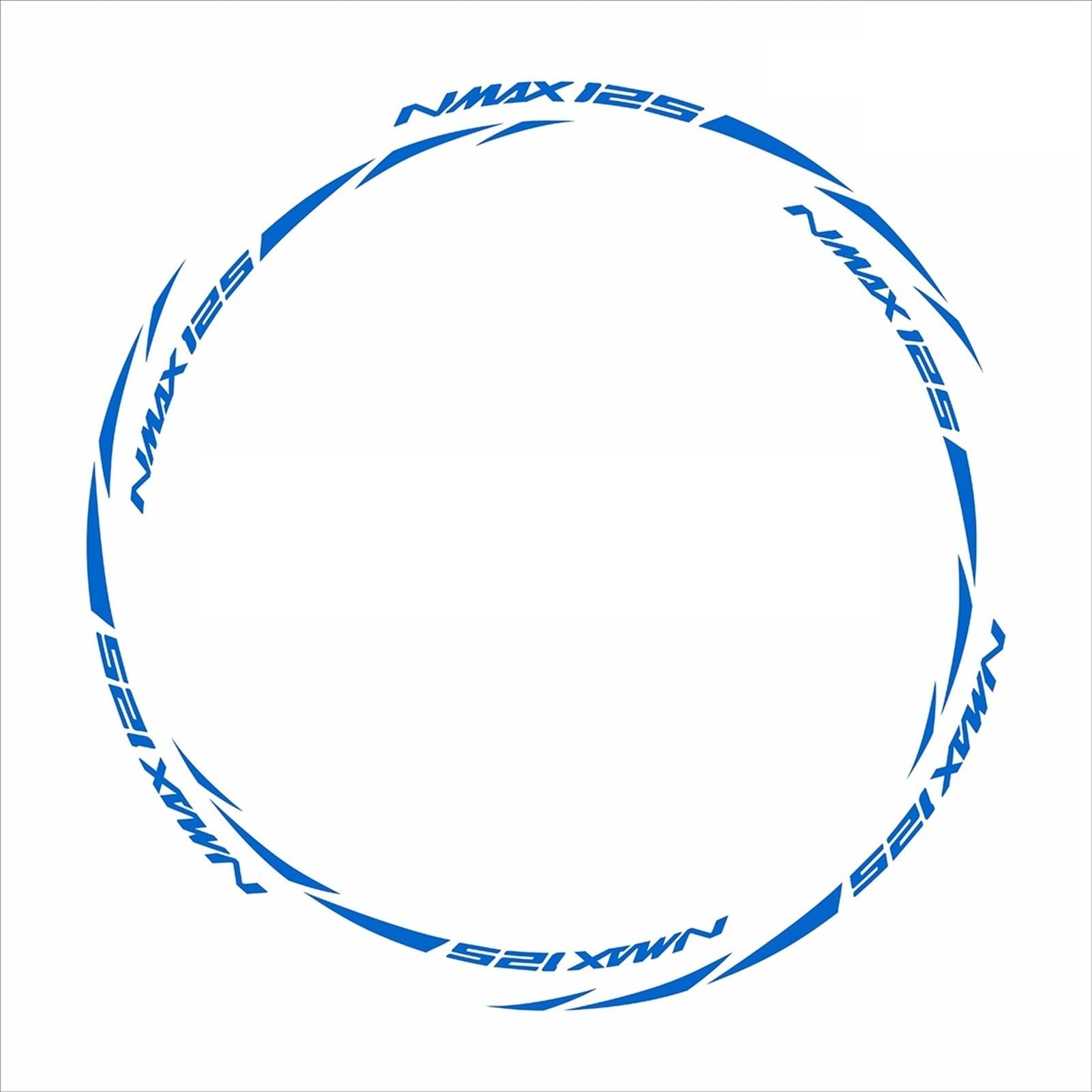 Reflective Wheel Sticker Rim Decals for Yamaha Nmax 155 2020 2021(Color4)