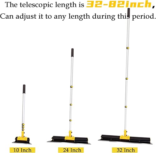 Miniatura 3 de Zozen Juego de cuchillas de desnatado para paneles de yeso, hoja de raspado de 10 + 24 pulgadas + 32 pulgadas con mango de extensión, incluye
