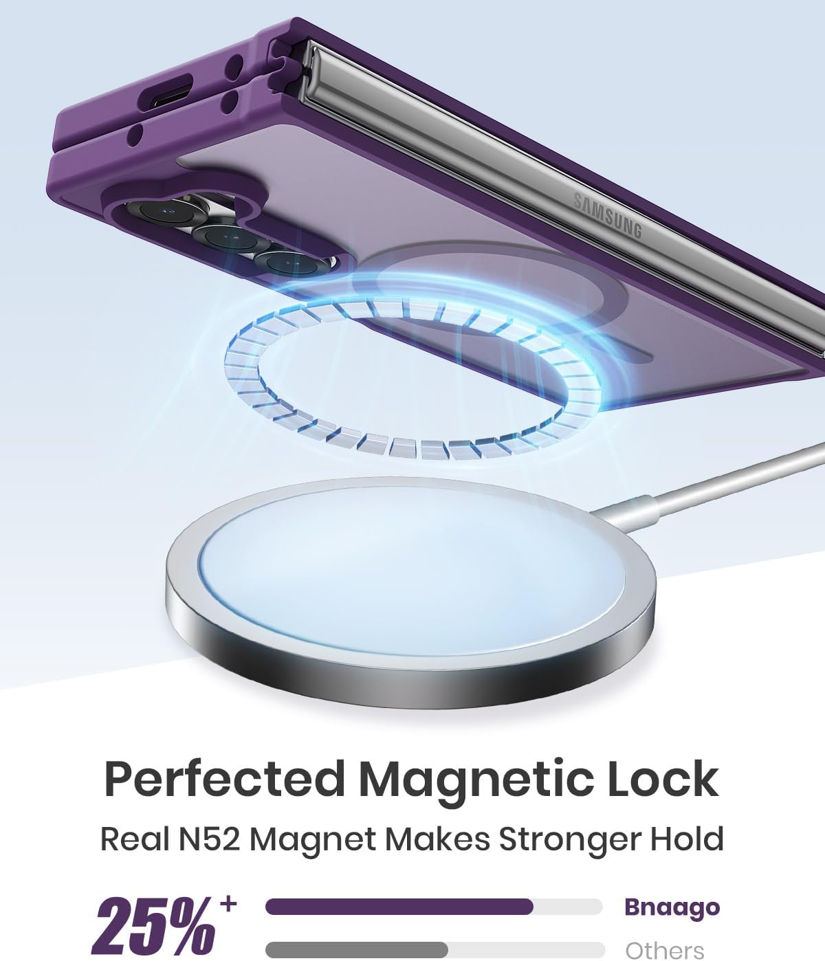 Magnetic Slim Case for Galaxy Z Fold 6, Purple image 2