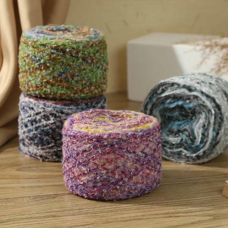 5-10 szt. 100 g przędzy moherowej gradient, kolorowa włóczka z wełny Bouclé, do robienia na drutach, swetrów, swetrów, szalików i czapek