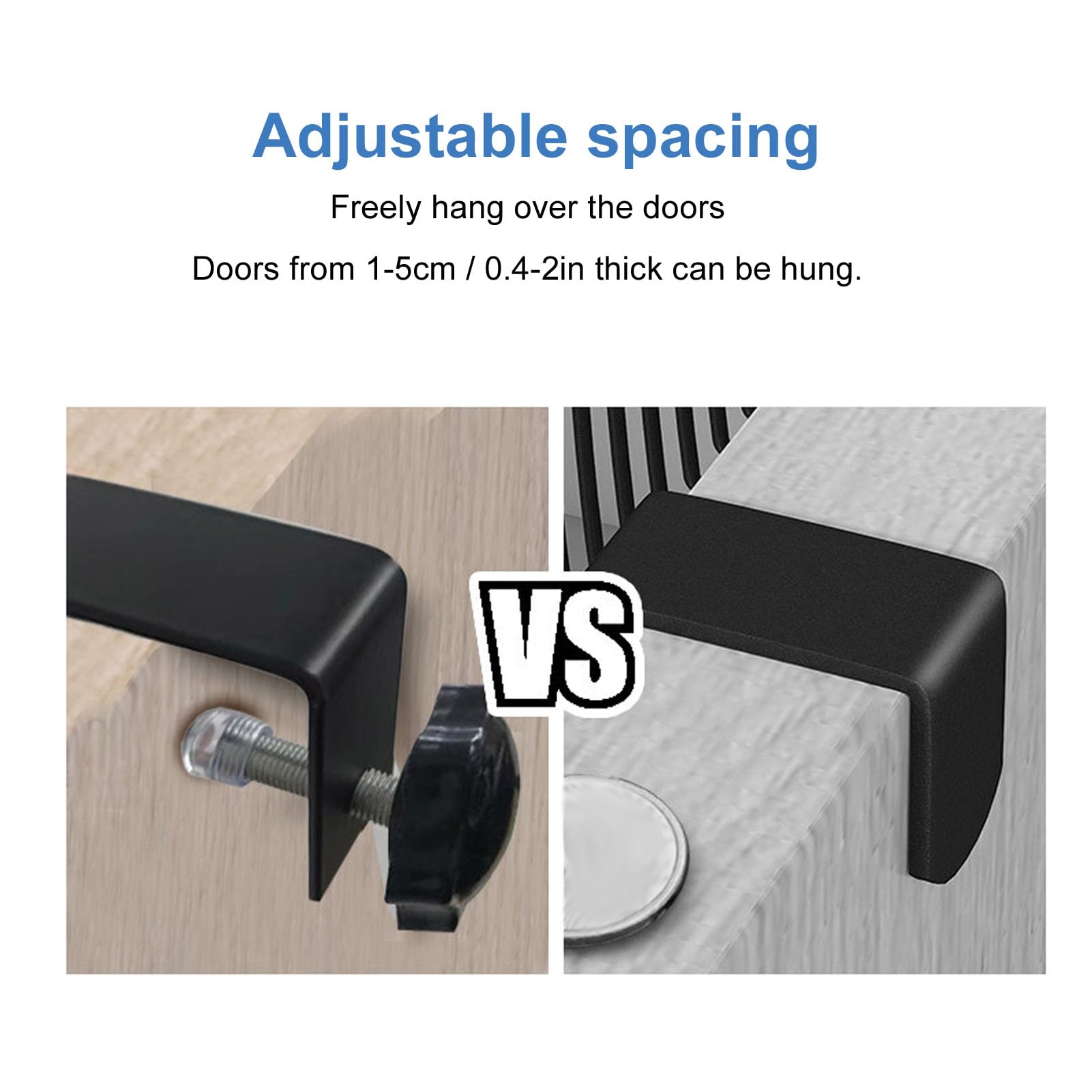 Naroote Speisekammer-Organizer über der Tür, 5 Etagen, Hängendes Gewürzregal, Schranktürregale, Wand-Gewürzkorb für Zuhause, Küche, Waschküche, Badezimmer