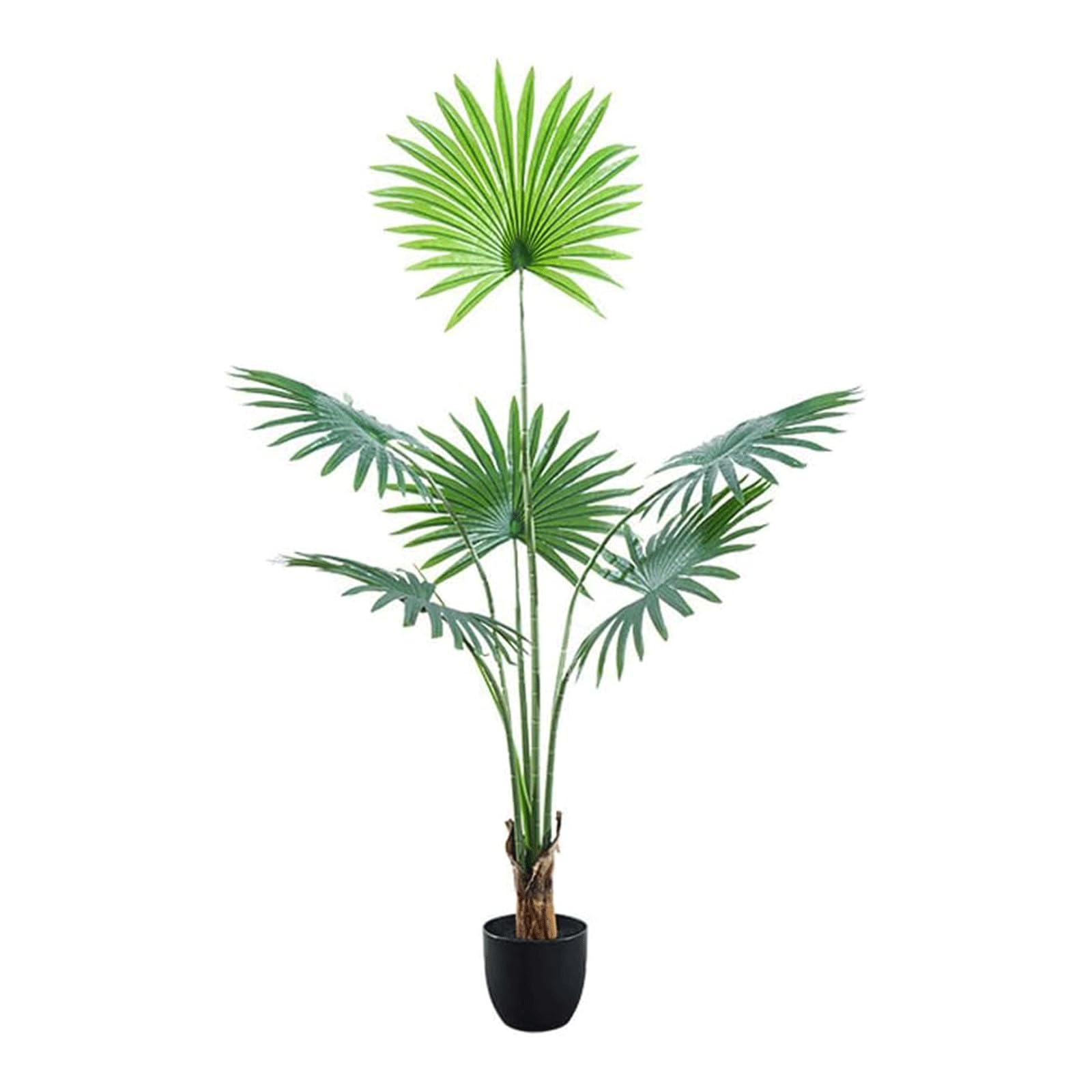 HCZKIUJY 120cm/3.9ft Palm Tree Artificial Tree Indoor Bonsai Artificial Plants Indoor and Outdoor Fake Tree Potted Plant Faux Plant