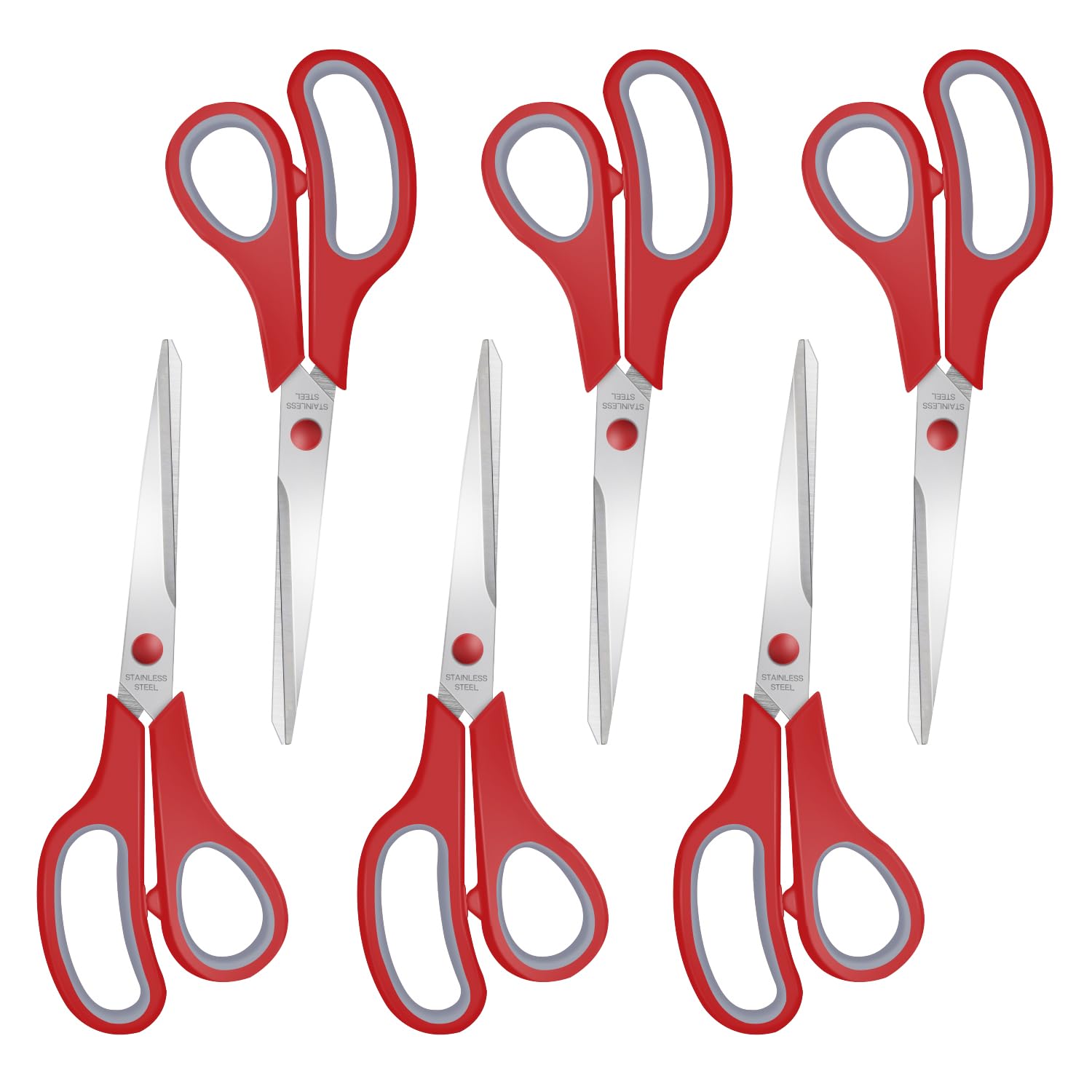 6 Pack Colorful Craft Scissors - Sharp & Durable -7