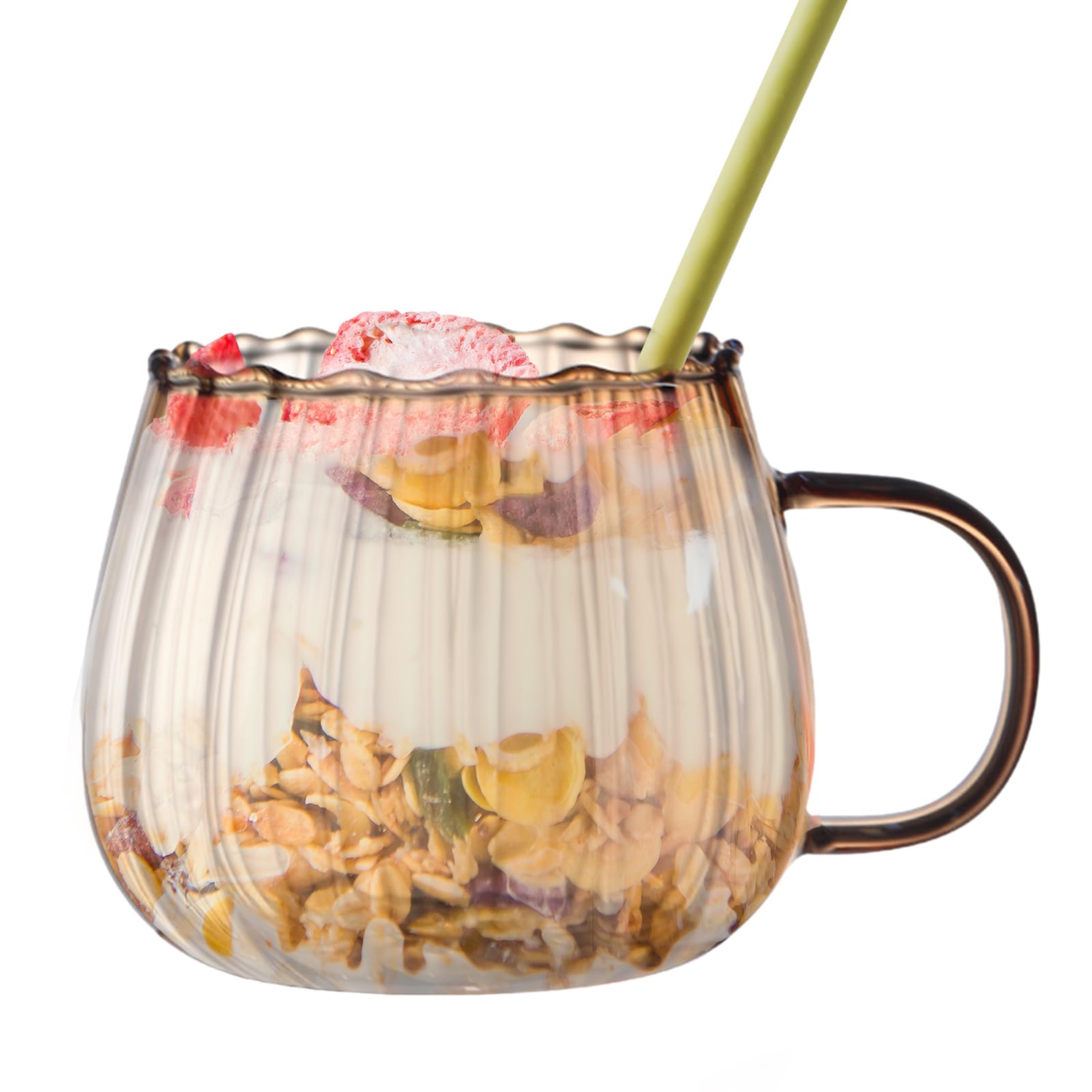 400Ml Glass Pumpkin Cups With Handle | Transparent Mug Pumpkin - View #8