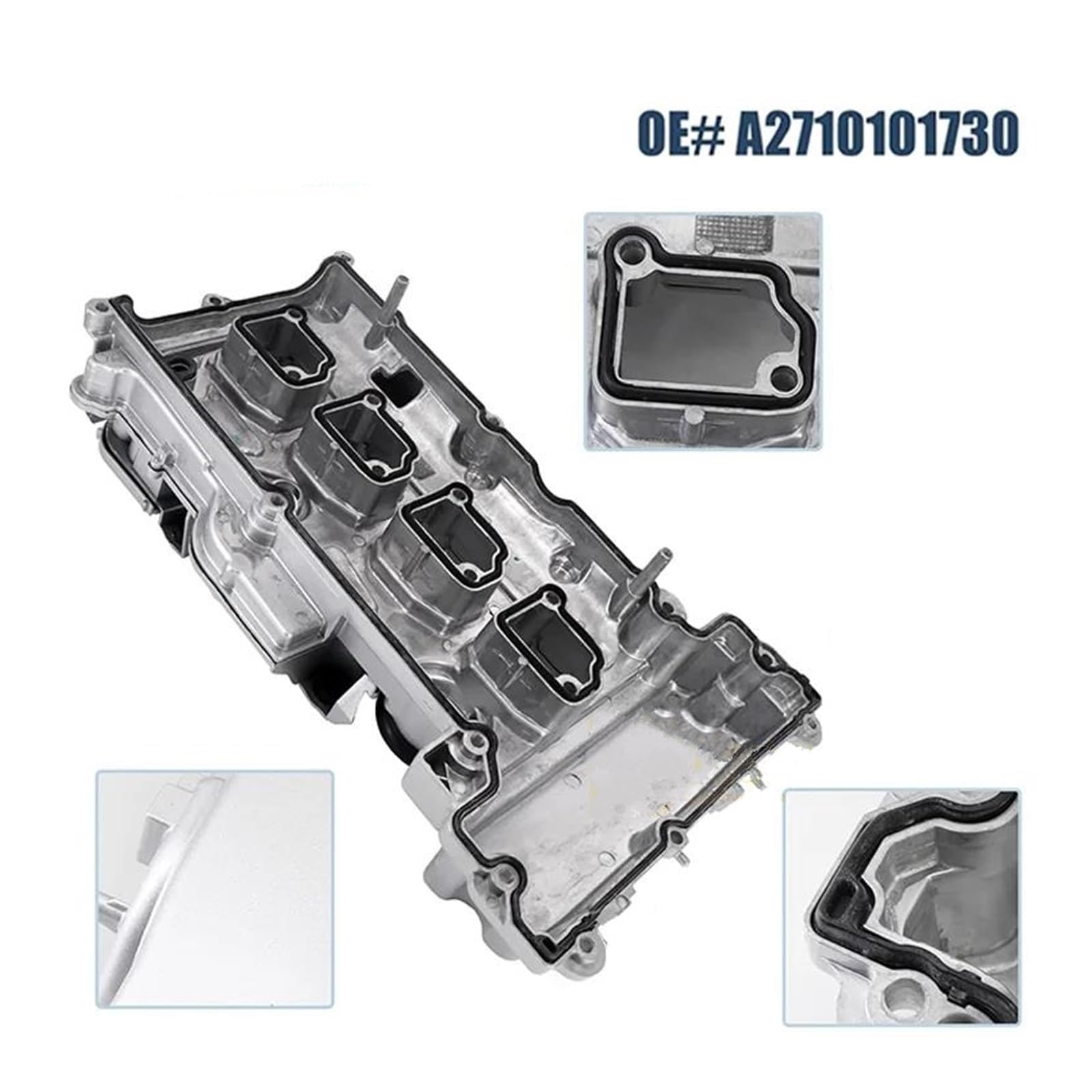 Guarnizione Coperchio Punterie Coperchio Valvola In Alluminio Con Guarnizioni Per Mercedes Per Benz C200 C250 E250 SLK200 SLK250 L4 1.8L M271 A2710101730 2710101730