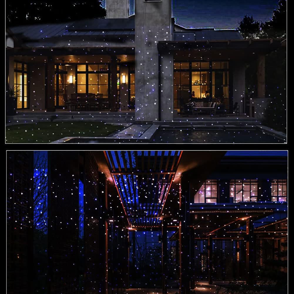COYEUX Lámpara de proyector dinámica Firefly, con luz LED de Paisaje y Luces estrelladas, Ajuste de Botones de 8 Niveles, para jardín, decoración de Patio, Fiesta de Navidad
