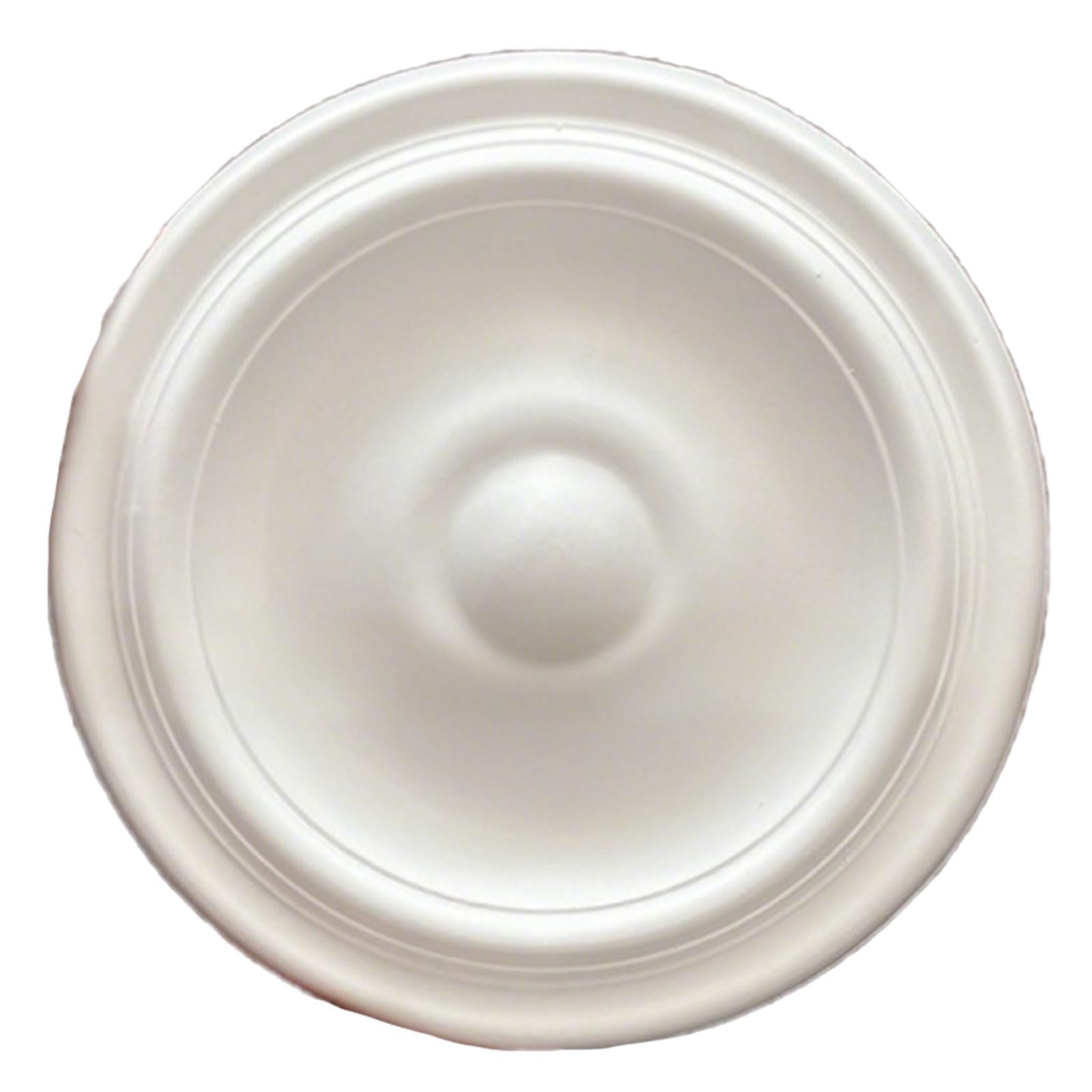Foelanne White Q Ceiling Medallion White Lightweight Pu No Drilling Multiple Sizes(,24.5Cm)