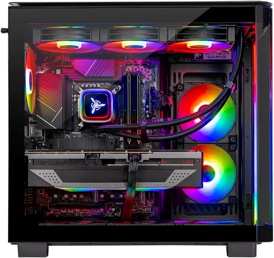 Skytech Gaming King 95 Gaming PC, AMD Ryzen 7 9850X3D 4.7GHz, AMD RX 9070XT 16GB VRAM, 1TB NVMe SSD, 32GB DDR5 RAM 6000, 850W Gold ATX 3 PSU, 360 ARGB AIO, WI-FI 5, Windows 11, Desktop