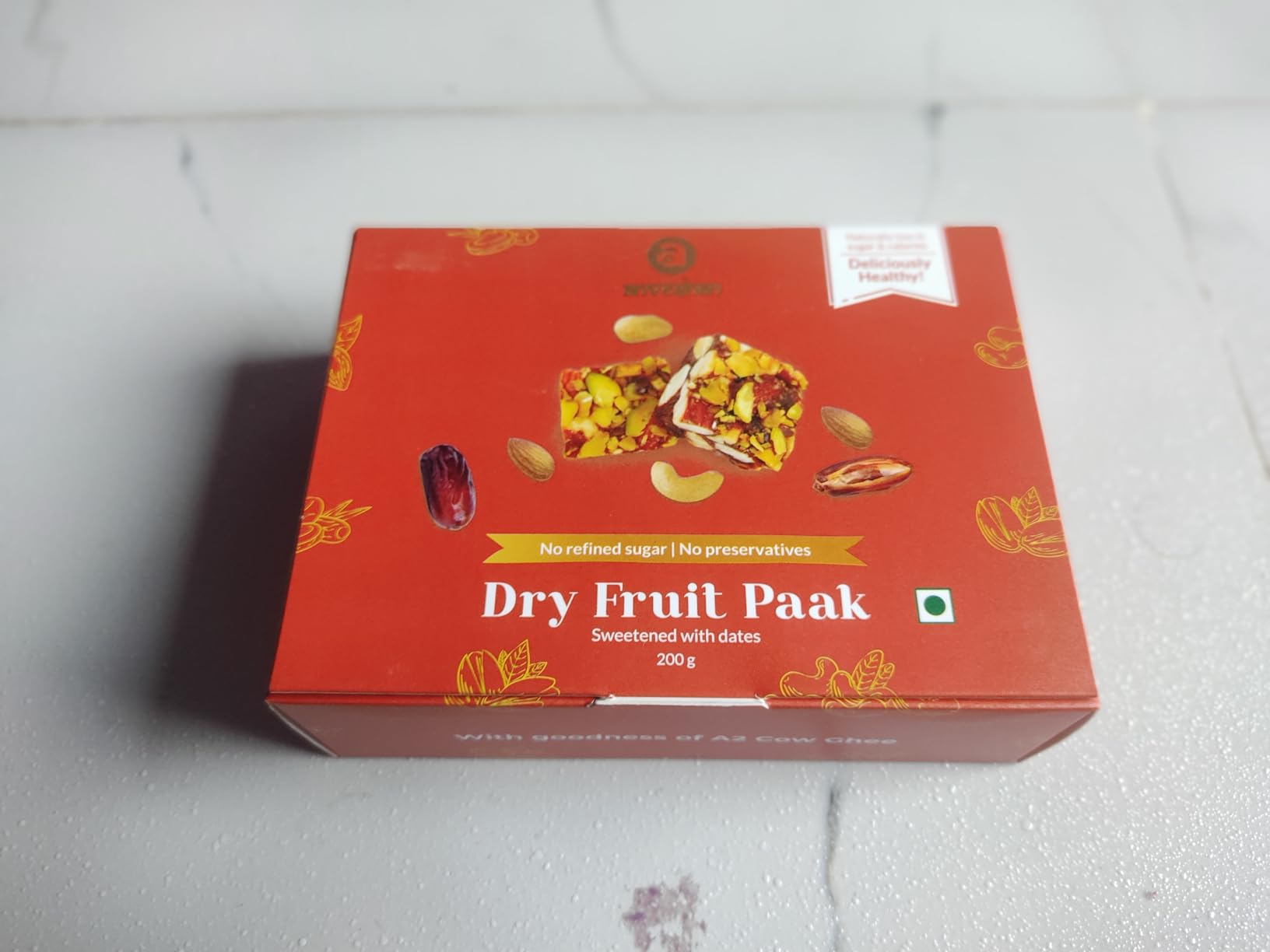 Anveshan Dry Fruit Paak Indian Sweets Mithai 2x350g Pack of 2 Super