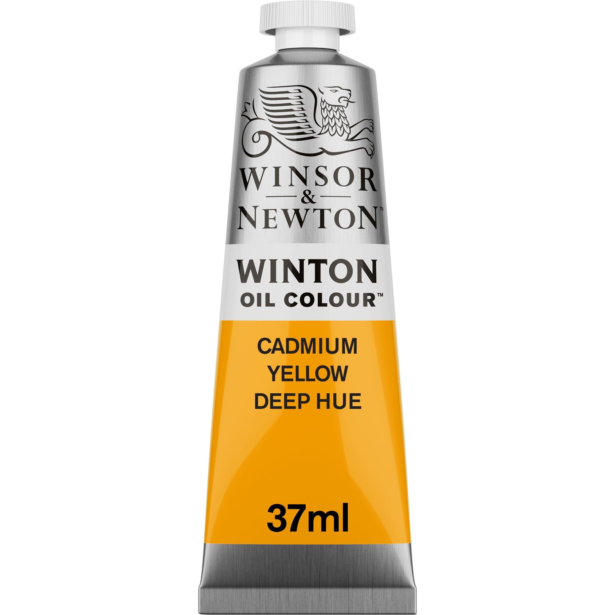 Winton Oil Colour Cadmium Yellow Deep Hue (115) in 37 ML Tube, Highly Pigmented Oil Painting Colors for Canvas & Paper, Art Supplies for Beginners & Professional Artists