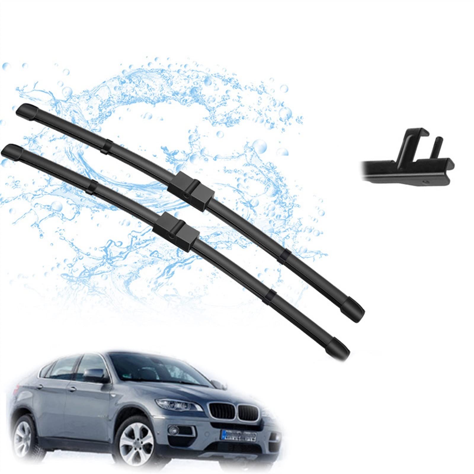 Balais d'essuie-glace de voiture pour X6 E71 E72 avant 24 et 20 pouces