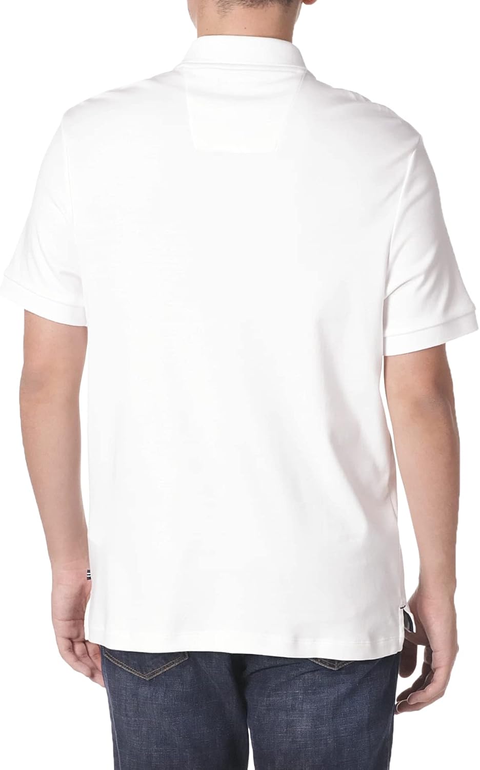 Nautica Men's Short Sleeve Solid Cotton Pique Polo Shirt - Image 3